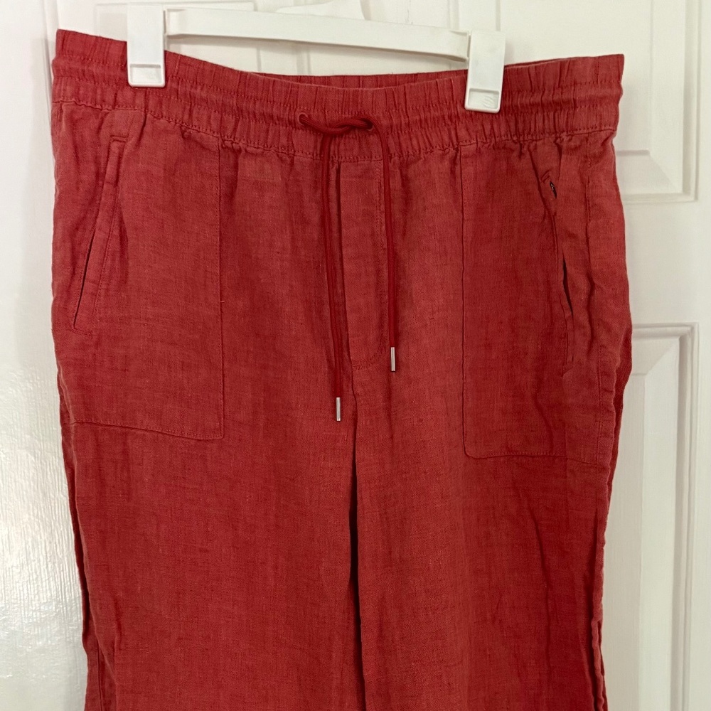 Athleta wide leg linen pants